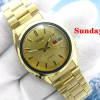 Japanese Seiko No.5 double calendar automatic men's watch 7009（Roman+English）