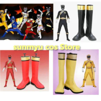 Hyakujuu Sentai Gaoranger Gao Red Boots Shoes Cosplay Custom Size Halloween