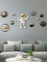 宇航員3D立體掛飾客廳電視背景墻面裝飾掛件兒童房間墻上壁掛