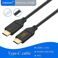 JORINDO USB 3.1 Type C Gen 2 Cable 1ft,10Gbps SuperSpeed USB C to USB C Cable Built in E-Marker Chip, Compatible LG Gram 13