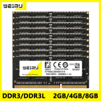Wholesale 10Pcs DDR3 DDR3L 2GB 4GB 8GB Laptop Memoria Ram 1066 1333 1600Mhz PC3 PC3L 12800 10600 8500 204Pin SODIMM Memory RAM