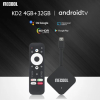 Mecool KD2 4K TV Stick Android 11 smart TV box With Amlogic S905Y4 4GB+32GB WiFi 2.4G/5G HDR 10+ Media Player tv dongle