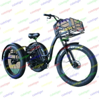 tricycles e trike electric cargo tricycle for adult 20inch electric cargo bike fat tire electric