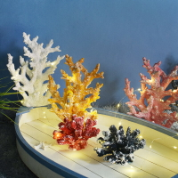 地中海風格樹脂假珊瑚樹裝飾擺件水族箱造景海洋風主題裝飾品擺設