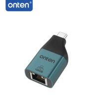 ONTEN OTN-UC101 Type c to RJ45 Ethernet Adapter 1000M 100M