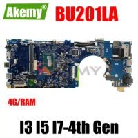 BU201LA MAINrboard is suitable For ASUS PRO BU201 BU201L BU201LAV Laptop Motherboard With i3-4010 i5-4200 I7-4500 4GB/RAM