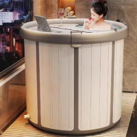 Bath tub Adult foldable bath tub free installation bath tub full body home