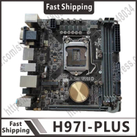 LGA 1150 motherboard H97I-PLUS Intel H97 motherboard 2 × DDR3 16GB PCI-E 3.0 M.2 USB2.0 HDMI Mini ITX For Core i7/i5/i3/CPU