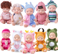 Haawooky 10 PcsBaby DollsCute Tiny Baby Doll Gifts for KidsLifelike Realistic Small Baby Dolls for G