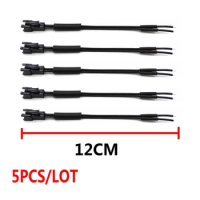 5PCS/Lot 12CM Connector SM Leadwire Cable For EL Wire Tube Neon Strip Light Conected Electroluminescent Light Flexible Neon