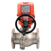 Flanged Ball Valve Stainless Steel Hard Seal Electric Control Flow is Composed of Electric Actuator + Flanged Ball Valve