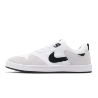 Nike 滑板鞋 SB Alleyoop 白 灰 黑 低筒 男鞋 麂皮 運動鞋 CJ0882-100