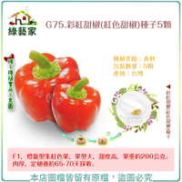 【綠藝家】G75.彩紅甜椒(紅色甜椒)種子5顆