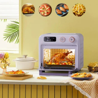 DAEWOO Air Fryer 18L Multi-functional Kitchen Electric Oven 220V 1500W Hot Air Circulation Air Fryers Small Pizza Oven Home