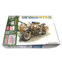 【PowerFalcon】Freedom 1/16二戰德軍 R75摩托車加邊車+摩托車騎士(16005SP 模型組裝 模型收藏 軍事模型)