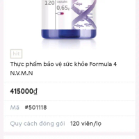 Formula 4 Siberian WELLNESS - Thực phẩm bảo vệ sức khỏe Formula 4 N.V.M.N 120 viên/lọ Mã #501118
