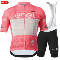 Tour De Giro D'ITALIA MTB Bike Cycling Jersey Set, Short Sleeve Breathable Cycling Clothing, Maillot Ropa Ciclismo Uniform Suit