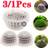 3/1pc Aquatic Pet Supplies Decorations Aquarium Moss Ball Live Plants Filter For Java Shrimps Fish Tank Pet Tank Decor Supply