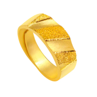 【元大珠寶】買一送一黃金戒指9999堅定璀璨男戒(3.76錢正負5厘)