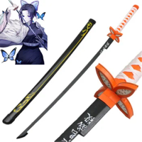 Cosplay Kochou Shinobu Bamboo Assembled Sword Weapon Hagashi Akihito Anime Katana Model 104cm