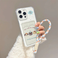 เคสแพ็คเกจการ์ดการ์ตูน ดีไซน์น่ารัก เข้ากันได้กับ iPhone X, XR, 14, 15, 16, 16E, 11, 12, 13, Mini, P