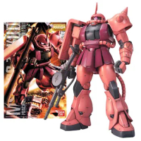 Bandai Figure Gundam Model Kit Anime Figures MG 1/100 CHAR S ZAKU 2.0 Mobile Suit Gunpla Action Figure Toys For Boys Gifts