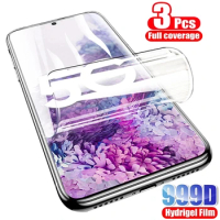 3PCS Full Cover Hydrogel Film For Samsung S10 S8 S9 S20 S21 Plus Screen Protector For Samsung Note 20 Ultra 9 10 8 Film