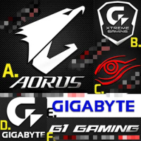 GIGABYTE AORUS G1 gaming Metal Logo Sticker For Laptop PC Tablet Desktop Computer Digital Personalized DIY Decoration