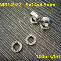 100pcs/lot MR149ZZ MR149 ZZ L-1490ZZ Deep Groove Ball Bearing 9x14x4.5 mm shielded Miniature Mini MR149Z 9*14*4.5mm 679ZZ