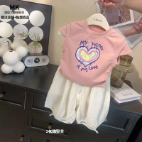 In stock Korean style super fairy girl summer outfit 2026 new model stylish T-shirt for baby girls c