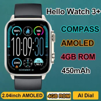 2024 New Hello Watch 3 Plus Ultra Smartwatch AMOLED 4GB IWO Watch Reloj ChatGPT NFC Smart Watches for Men Bluetooth Call