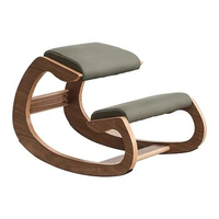 Solid wood Nordic leisure rocking chair luxury home balcony computer chair kneeling chair to correct sitting posture easy chair.