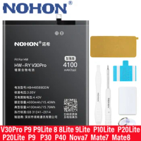 NOHON Battery For Huawei Honor V30 Pro 8 P9 Lite P10 P20 P30 P40 Nova 6 7 SE Pro HB446589EEW HB366481ECW Lithium Polymer Battery