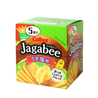 【Calbee 卡樂比】日本加卡比薯條-鹽味盒裝(80g)