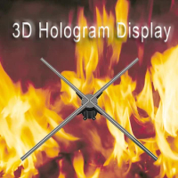 100CM 3D LED fan hologram display hologram advertising light hologram fan customized LOGO and product display Naked eyes