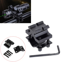 Aluminum Alloy Bipod Accessories for Rifle Carabine Adjustable Adapter with Rail Tube Mount for Picatinny Base Rail Mount Clamp