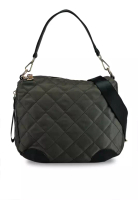 NUVEAU Quilted Nylon Convertible Shoulder Bag