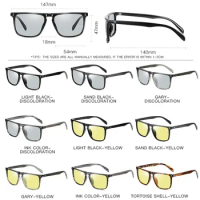 Outdoor Sports Driving Sunglasses Quality Polarized Photochromic for Men Women AntiGlareEyewear Ultra-Light Sun Glasses