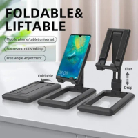 Foldable Tablet Mobile Phone Desktop Holder for iPad iPhone Samsung Desk Phone Stand Adjustable Desk Bracket Smartphone Stand