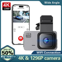 Car DVR Dashcam Wifi 3" IPS 4K GPS Dual Lens Night Vision Auto Registrator Camera Video Recorder 24H Parking Monitor Camcorder