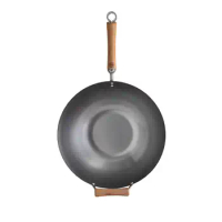 Classic Series 14-In. Carbon Steel Wok with Birch Handles