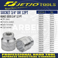 MATA SOK SOCKET 3/4 " INCH DR 12 PT / MATA SHOCK UKURAN 19, 21, 22, 23, 24, 26, 27, 28, 29, DAN 30 M
