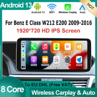 Factory Price 8 Core Multimedia Screen For Mercedes Benz E Class W212 Android AUTO Carplay Car Video DVD Player GPS Navigation