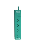 รางปลั๊กไฟ (4 ช่อง, สีมินต์) รุ่น H1134-MI