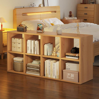 書架簡易落地櫃子置物櫃八格櫃臥室儲物家用床邊收納櫃置物架書櫃「限時特惠」