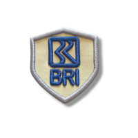 patch bordir timbul logo bank BRI terbaru   Aksesoris Hadiah Souvenir