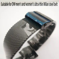 Watch strap suitable for DW men and women ultra-thin Milan steel strap fashion mesh strap bracelet