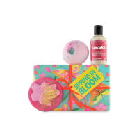 【LUSH 嵐舒】芳香綻放 白色情人節限定 身體護理禮盒(沐浴露/香皂/泡澡/花香/茉莉花)