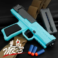 2024 New MK3 Toy Guns Hand-Pull Nylon Material Boy Sponge Soft Bullet Gun Toy Birthday Gifts