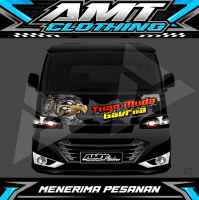 Stiker Decal Printing || Stiker Kabin Depan Grandmax Desain Tuan Muda Gambar Elang || Desain Bisa Cu